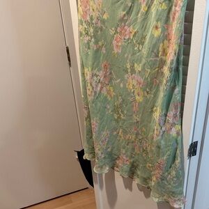 Chadwicks Floral Green Skirt